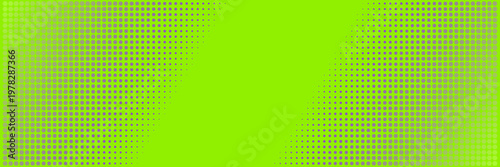 Lime Green Pop Art Background with Halftone Dot Pattern for Retro Comic Book Design
