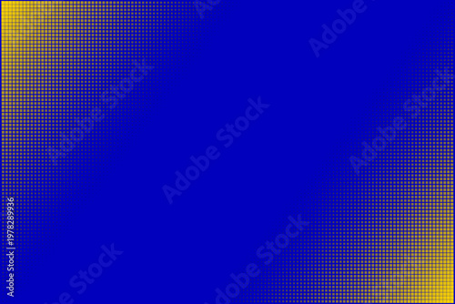 Blue and Gold Halftone Esports Gaming Stream Overlay Background with Square Dot Pattern