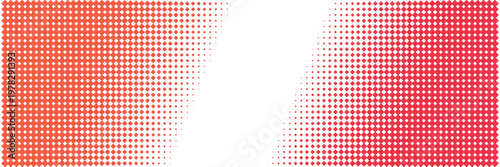 Red and Orange Halftone Diamond Pattern Banner for Gaming Stream Overlay and Esports Background