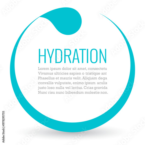 Text frame design for water-based product