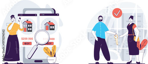 Two people holding a uk and eu flag while standing near a train