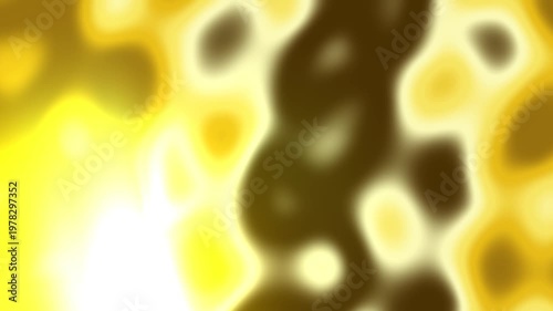 Dynamic Yellow Gold Fluid Motion Background Loop.
