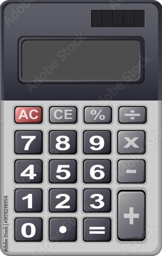 Calculator Cartoon Illustration