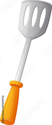 Cute Cartoon Kitchen Spatula Illustration