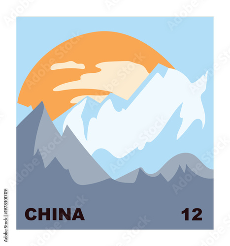 Heat map of china showing population density distribution across regions