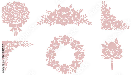 Elegant floral arrangements for wedding decorations and events