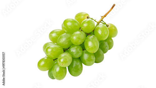 Photos Bunch of green grapes Image on transparent background.