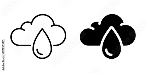 Cloud With Raindrop Icon