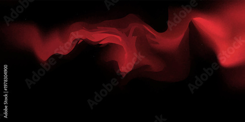 Realistic red smoke or haze, overlay effect on a transparent background. Hot fire and flame, magic fog, vapor on floor. Abstract vector illustration