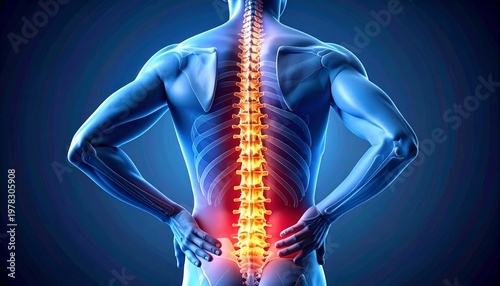  Radiant spine symbolizing strength and vitality