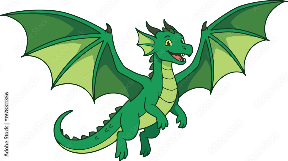 Fototapeta premium Flying Dragon