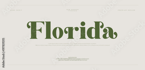 Florida typography beauty fashion elegant minimalist serif logo fonts 
