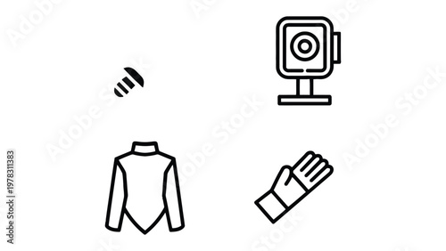 Essential Icons Set: A carefully curated set of essential icons, perfect for representing key elements in various fields. Each icon is simple, clean, and modern.