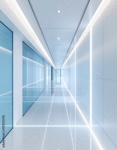 Modern Interior Design with Integrated Smart LED Lighting System