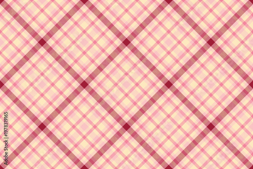 India check fabric background, home plaid vector textile. Show texture seamless pattern tartan in red and bisque colors.