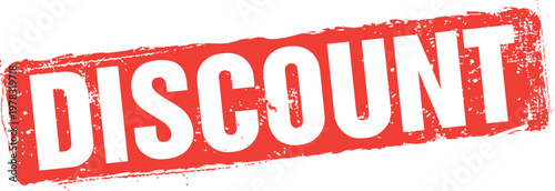 Discount Vector Red Rubber Stamp