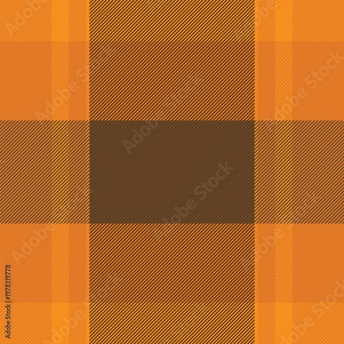 Tablecloth background check textile, latin texture seamless fabric. Curtain vector pattern plaid tartan in orange and bright colors.
