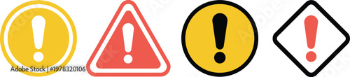 Caution signs icon set, collection of warning and danger symbols featuring attention alerts for safety signage emergency notices and hazard awareness graphics.
