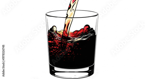 red cocktail with cherry