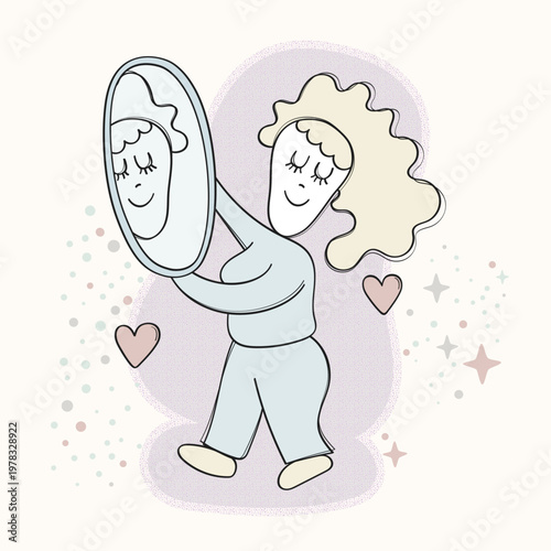 woman-looking-in-mirror-self-love-vector