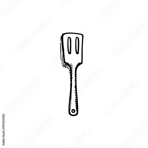 Spatula icon logo design. Kitchen tool sign and symbol. Spatula icon. Kitchenware and cooking equipment.