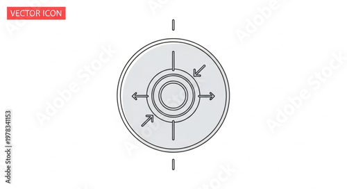 Concentric Circles with Arrows Indicating Expansion and Contraction.