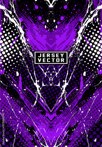 ABSTRACT PURPLE AND BLACK ESP...