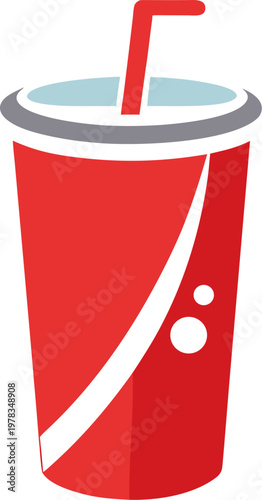 soft drink colorful icon vector  on white background 