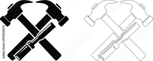 Black and white illustration of plumbing tools wrenches and pliers