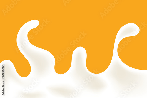 milk splash wave, milk or yogurt background element.