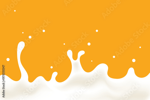 milk splash wave, milk or yogurt background element.