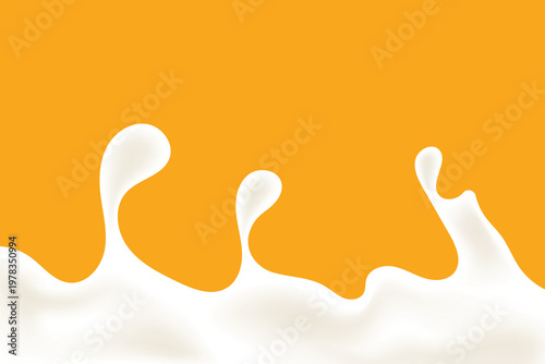 milk splash wave, milk or yogurt background element.