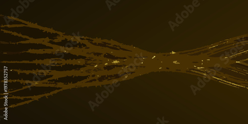 Abstract representation of a branching structure in warm earthy tones