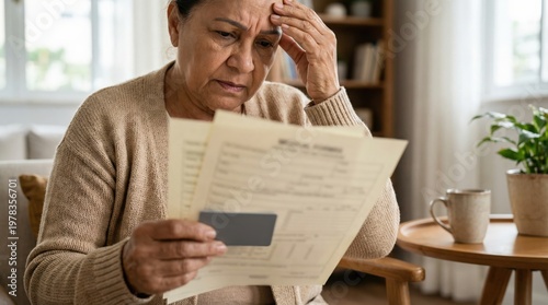 Medical Bill Stress and Payment Worry for Brazilian Elderly Woman