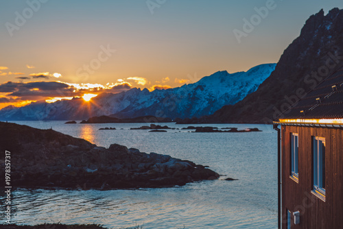 Lofoten islands in winter