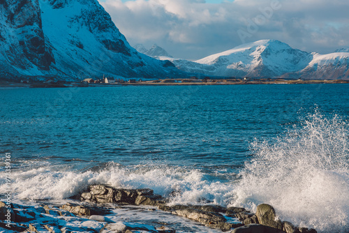 Lofoten islands in winter