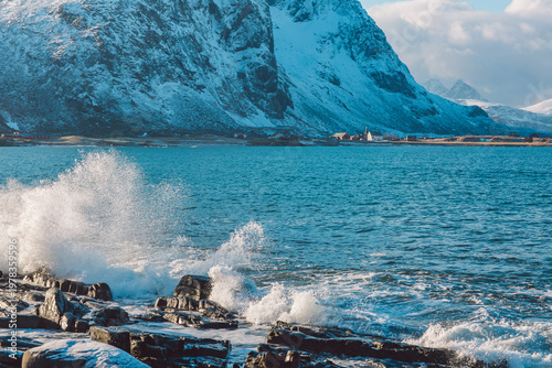 Lofoten islands in winter