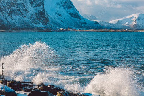 Lofoten islands in winter