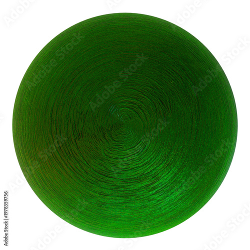 Emerald Swirl Orb – Textured Abstract Sphere, Rich emerald sphere with concentric swirl texture; modern, organic abstract asset for branding, posters, and UI.