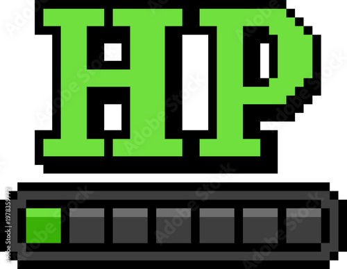 10 Percent HP Health Bar Pixel Art