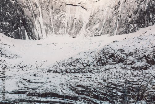 Lofoten islands in winter