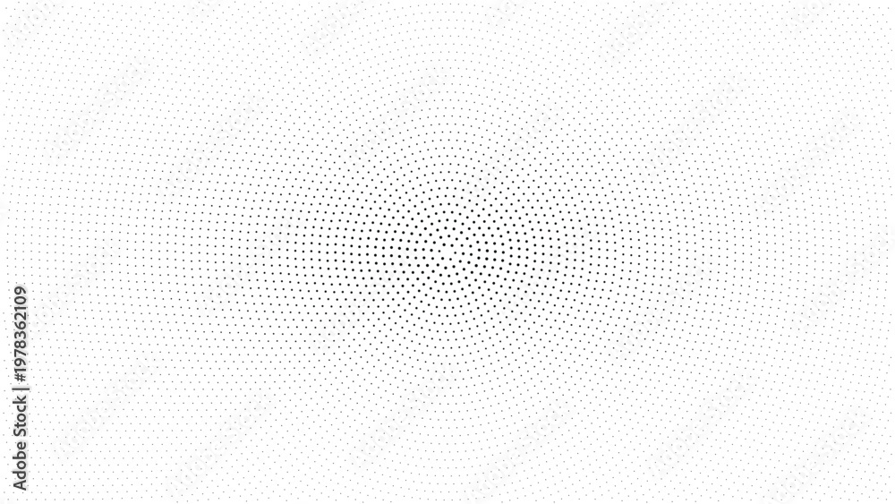 Naklejka premium Abstract Radial Halftone Dot Pattern Background