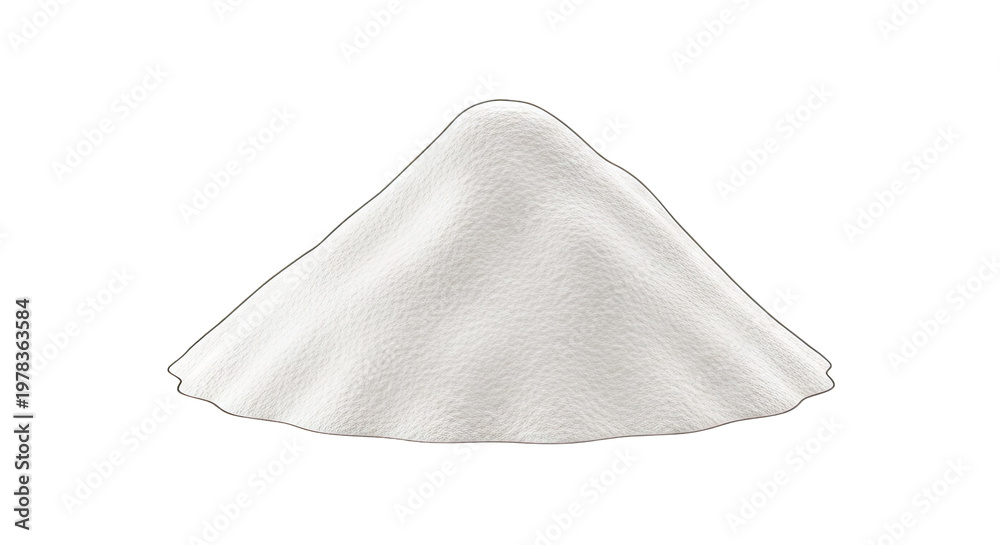 Naklejka premium Pile of White Powder