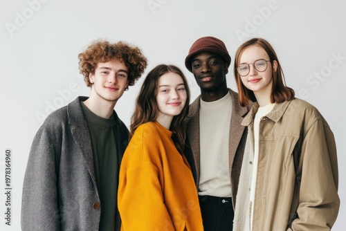 Group of friends border clothing together people.