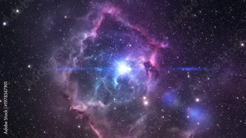 Cosmic nebula with stars for commercial advertising, marketing campaigns, and creative projects