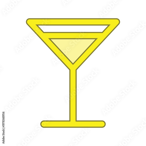 Wine glass icon design template