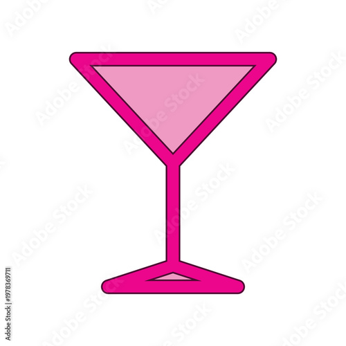 Wine glass icon design template