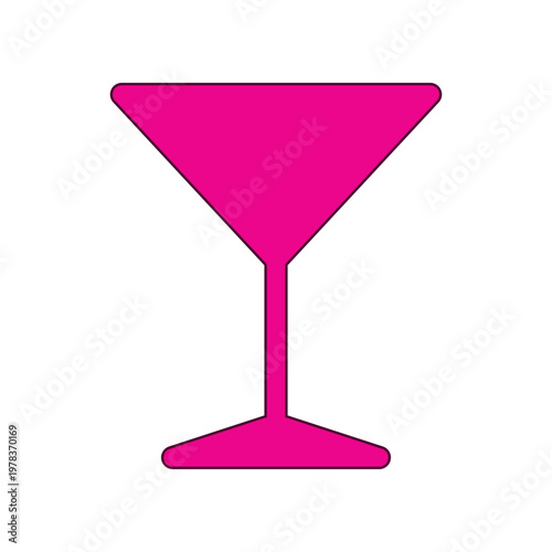 Wine glass icon design template
