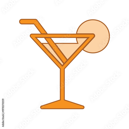 Wine glass icon design template