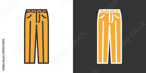 パンツのシンプルなアイコン